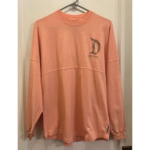 Disneyland Peach Disney Spirit Jersey Sweatshirt Pullover Top  Adult Size Medium - Picture 1 of 8